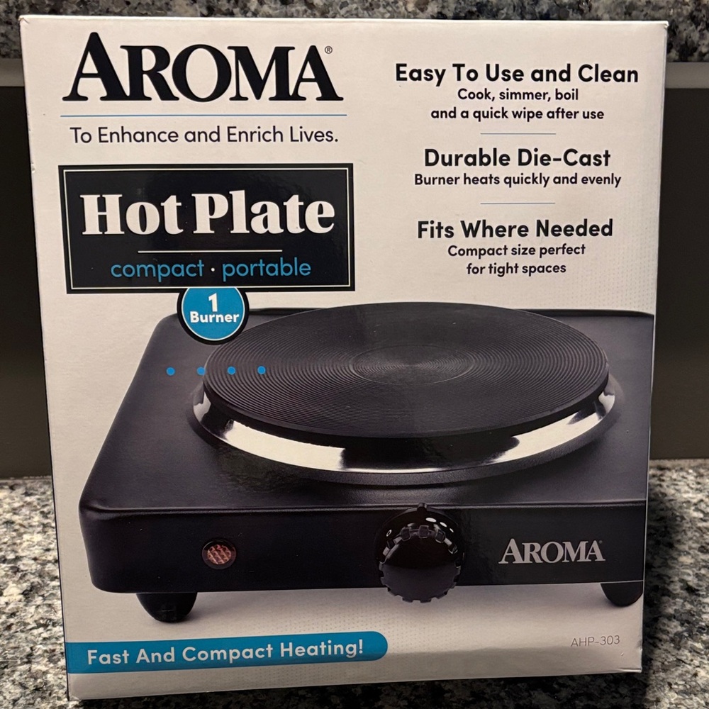 Aroma Home Black Hot Plate